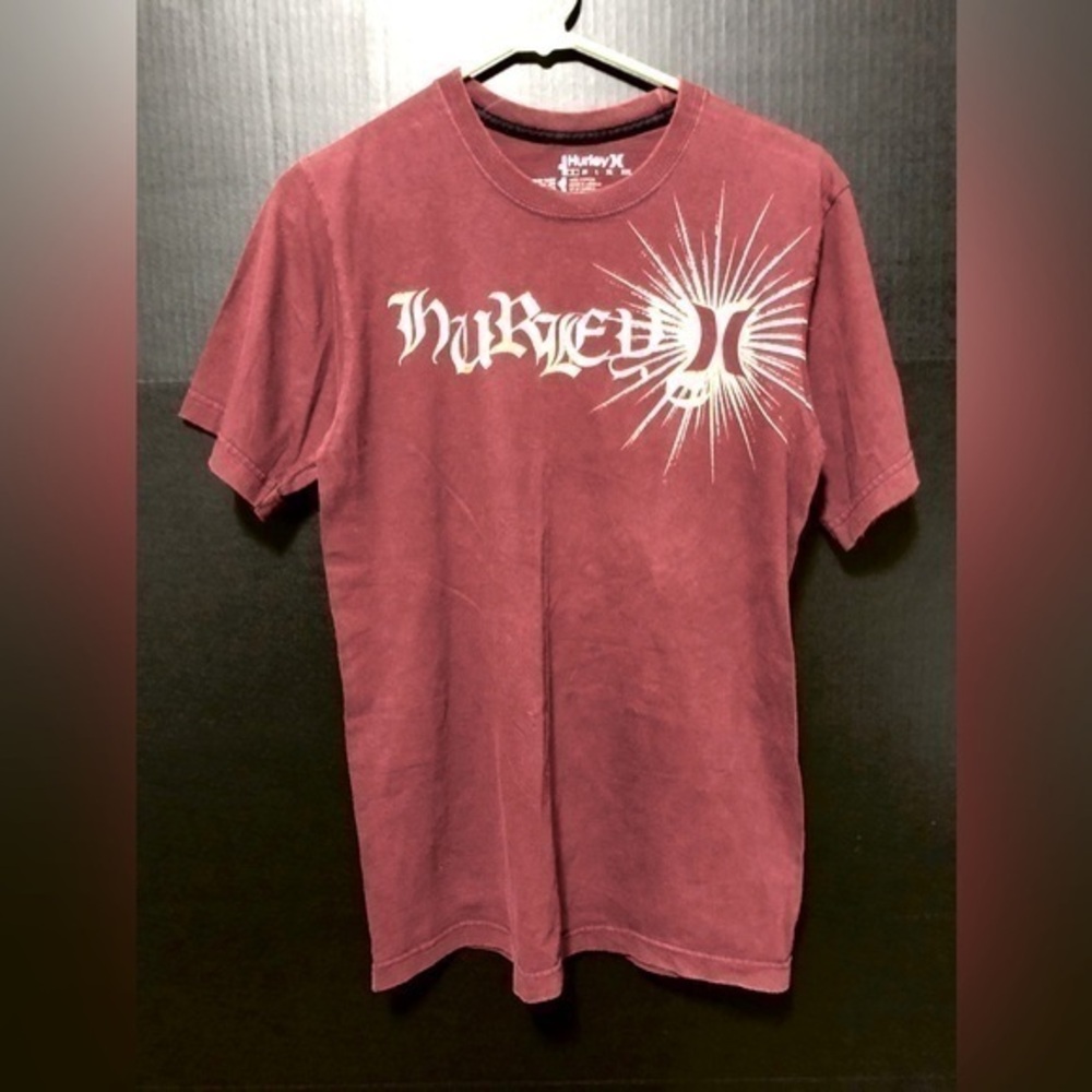 🪽Hurley Maroon Cotton T-shirt
